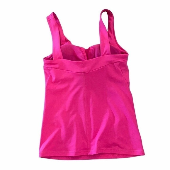 The North Face Swimming Tankini Wide Strap Shelf Bra Barbie Core  Size XSmall - Picture 2 of 12